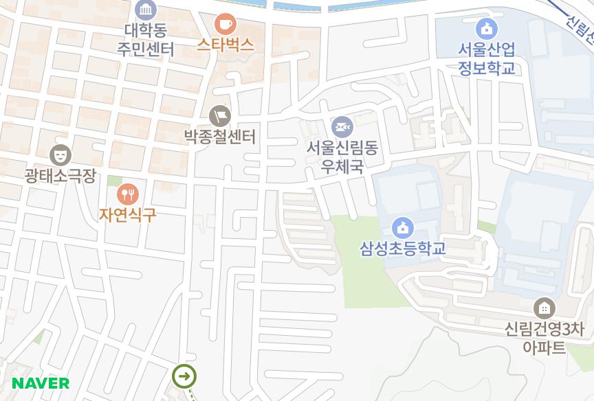 서울특별시 관악구 신림동 관악 위치·실거래 시세 지도