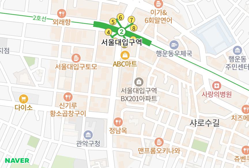 서울특별시 관악구 봉천동 대우디오슈페리움1단지 위치·실거래 시세 지도