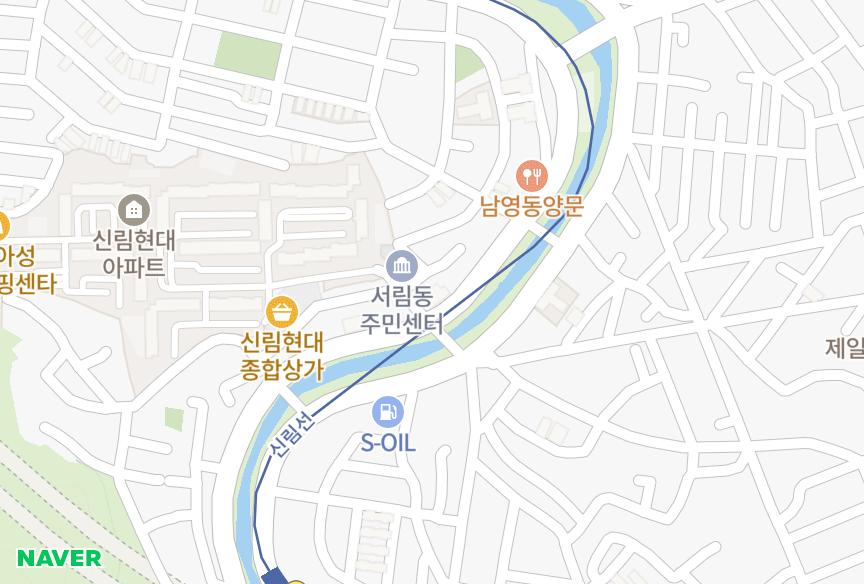 서울특별시 관악구 신림동 신림스카이 위치·실거래 시세 지도
