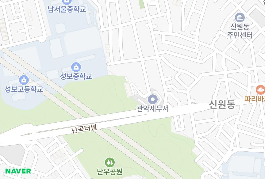 서울특별시 관악구 신림동 에셀비전21차 위치·실거래 시세 지도