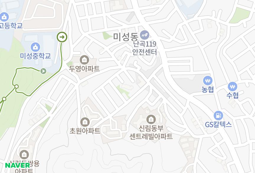서울특별시 관악구 신림동 미래한건 위치·실거래 시세 지도