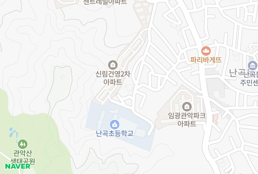 서울특별시 관악구 신림동 삼성아트빌 위치·실거래 시세 지도