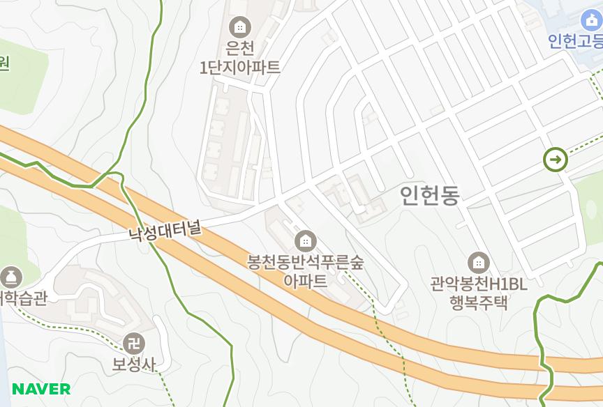 서울특별시 관악구 봉천동 봉천새진8차 위치·실거래 시세 지도