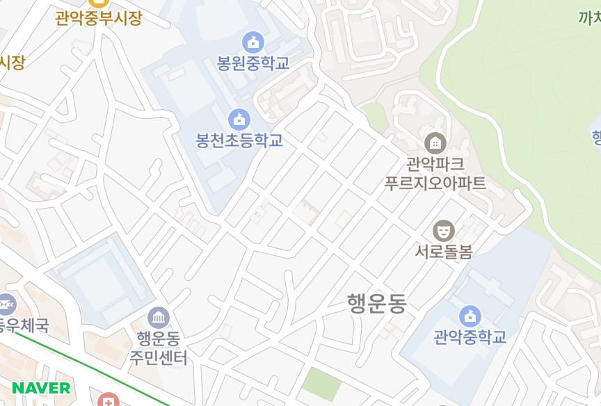 서울특별시 관악구 봉천동 더갤러리테라스 위치·실거래 시세 지도