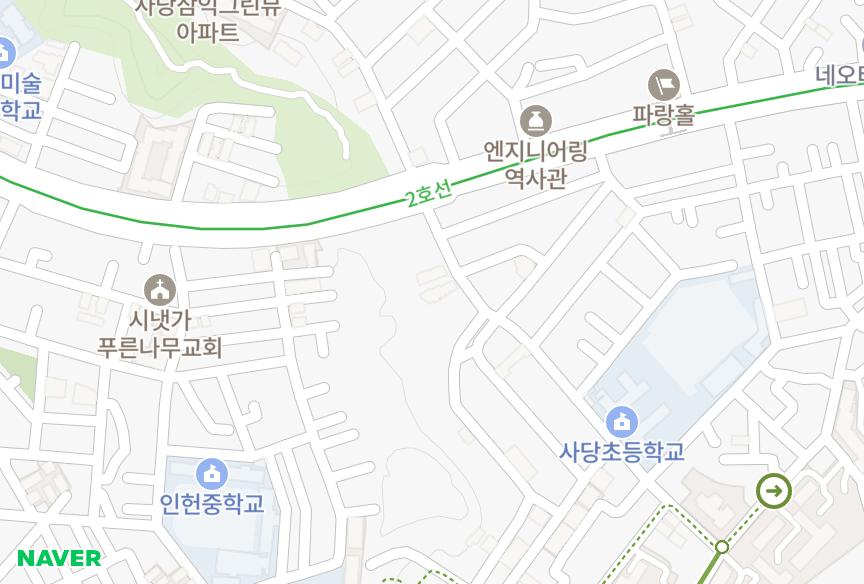 서울특별시 관악구 남현동 풍산캐슬 위치·실거래 시세 지도