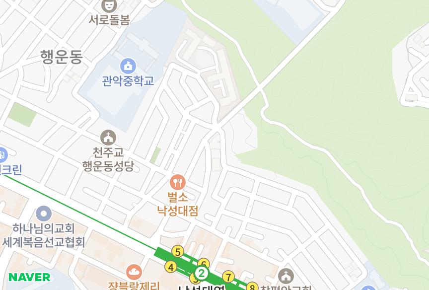 서울특별시 관악구 봉천동 관악미래가 위치·실거래 시세 지도