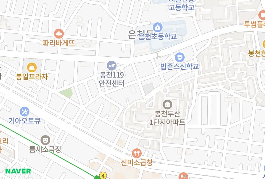 서울특별시 관악구 봉천동 노블레스 위치·실거래 시세 지도