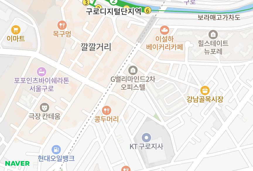 서울특별시 관악구 신림동 G밸리마인드 위치·실거래 시세 지도