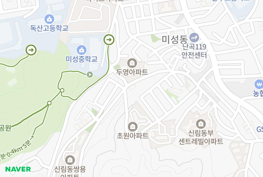 서울특별시 관악구 신림동 태양 위치·실거래 시세 지도