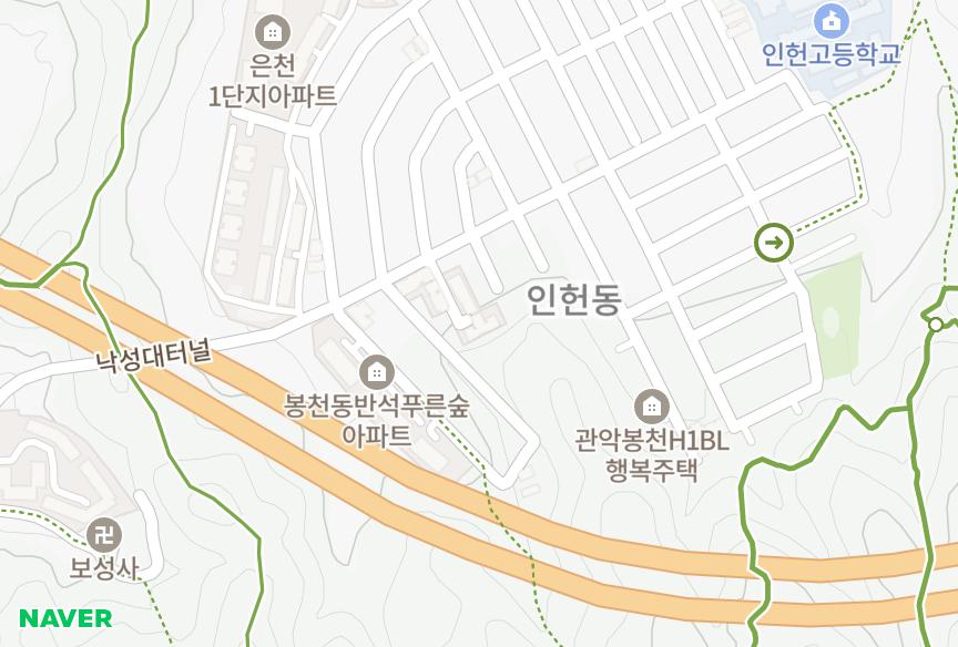 서울특별시 관악구 봉천동 봉천새진4차 위치·실거래 시세 지도