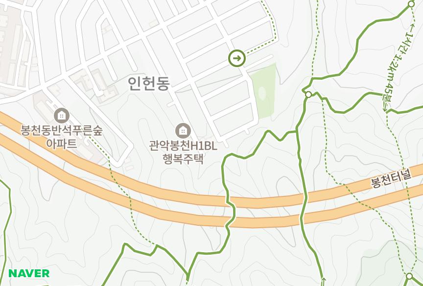 서울특별시 관악구 봉천동 삼정 위치·실거래 시세 지도