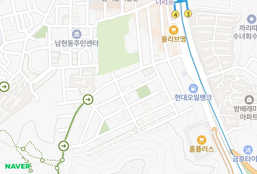 서울특별시 관악구 남현동 성원나이스 위치·실거래 시세 지도