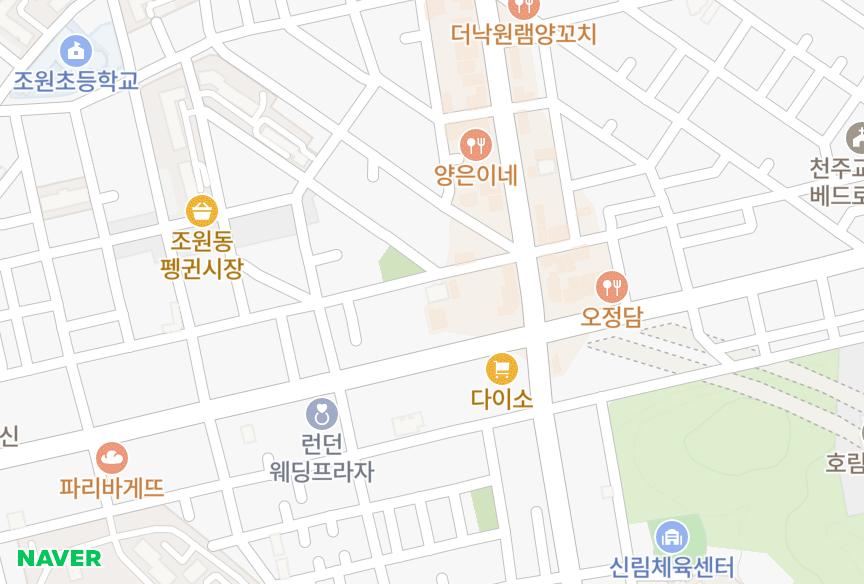 서울특별시 관악구 신림동 위드비엠3차 위치·실거래 시세 지도
