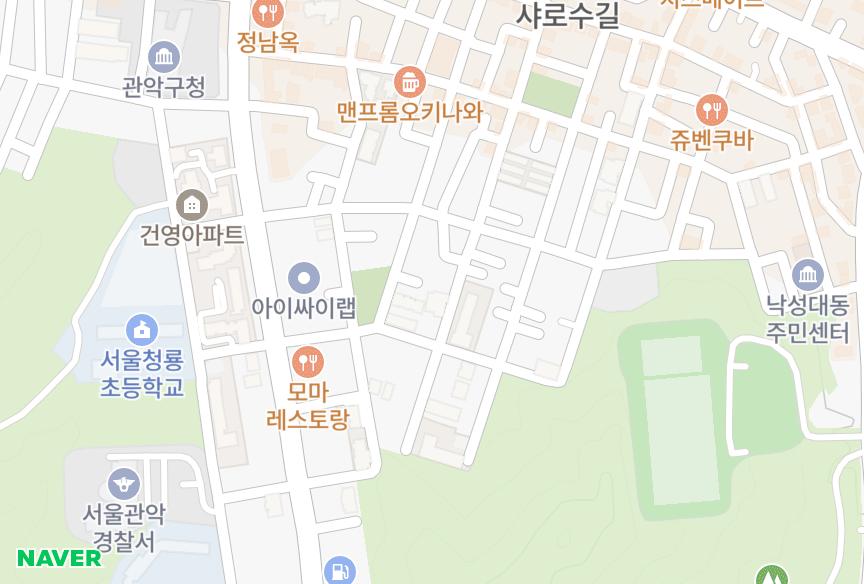 서울특별시 관악구 봉천동 봉천푸르빌3차 위치·실거래 시세 지도