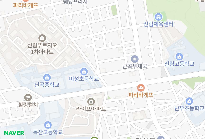 서울특별시 관악구 신림동 흥원 위치·실거래 시세 지도