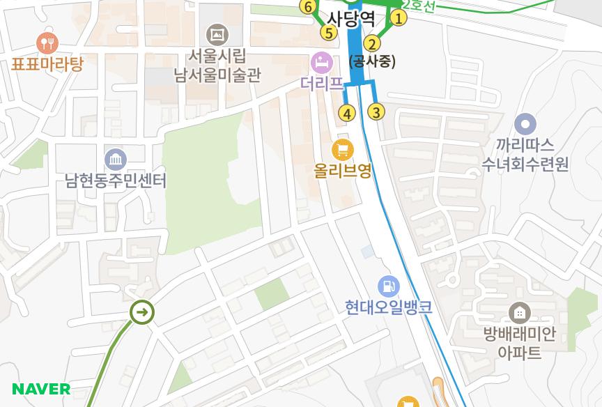 서울특별시 관악구 남현동 네스코수피아 위치·실거래 시세 지도