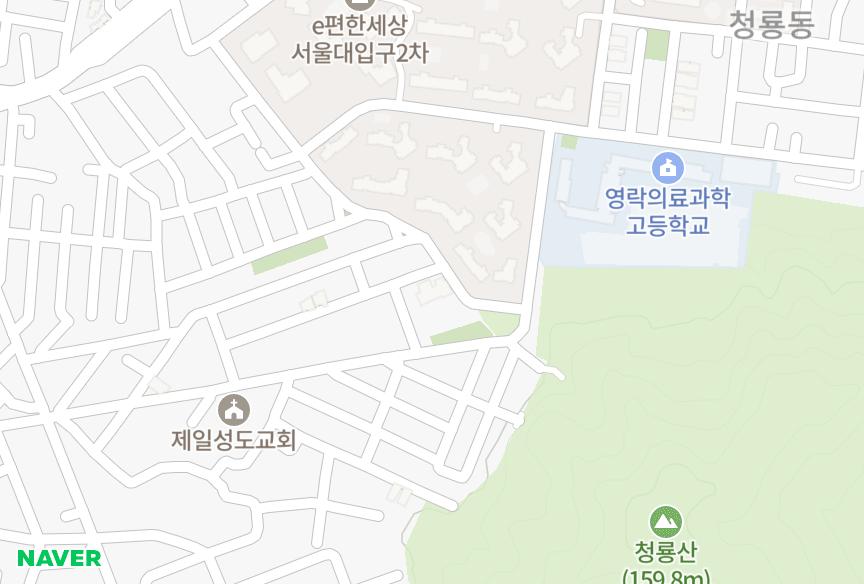 서울특별시 관악구 신림동 바라본 위치·실거래 시세 지도