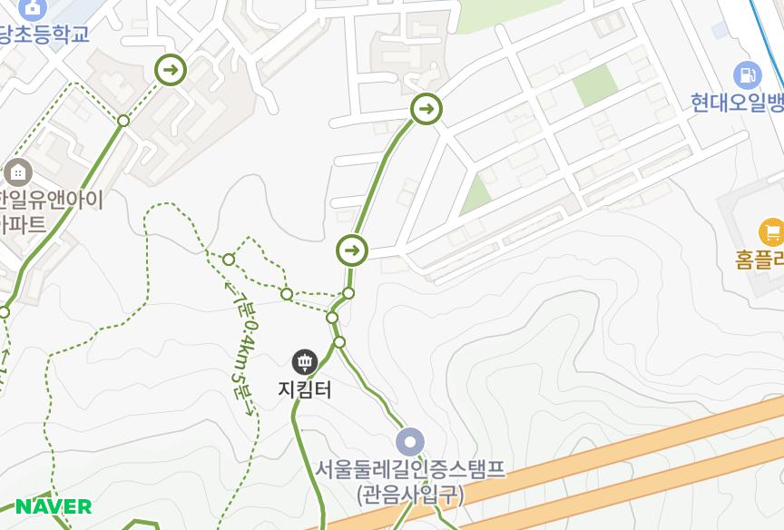 서울특별시 관악구 남현동 별장 위치·실거래 시세 지도