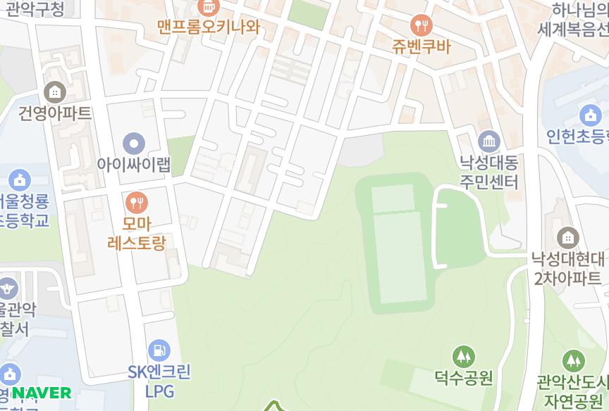 서울특별시 관악구 봉천동 관악교수 위치·실거래 시세 지도