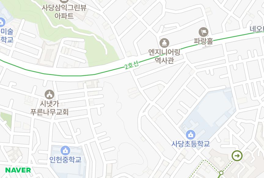 서울특별시 관악구 남현동 기아하이츠빌 위치·실거래 시세 지도