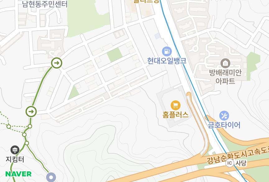 서울특별시 관악구 남현동 뉴타운1동 위치·실거래 시세 지도
