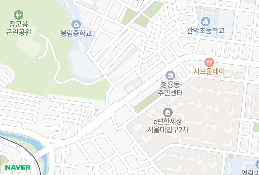 서울특별시 관악구 봉천동 대원 위치·실거래 시세 지도