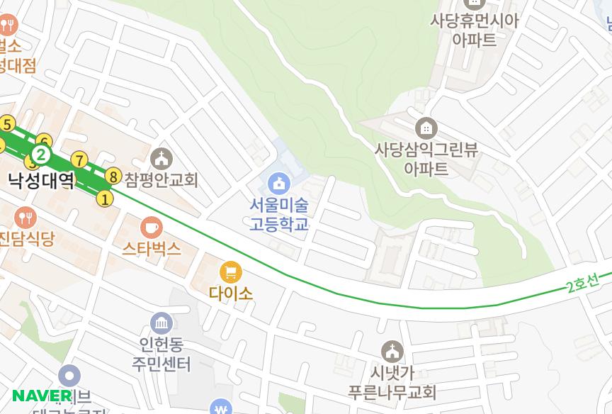 서울특별시 관악구 봉천동 로얄훼미리 위치·실거래 시세 지도