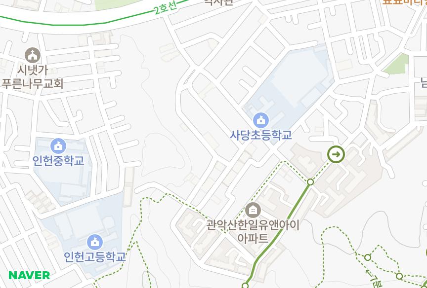 서울특별시 관악구 남현동 세종하이츠 위치·실거래 시세 지도