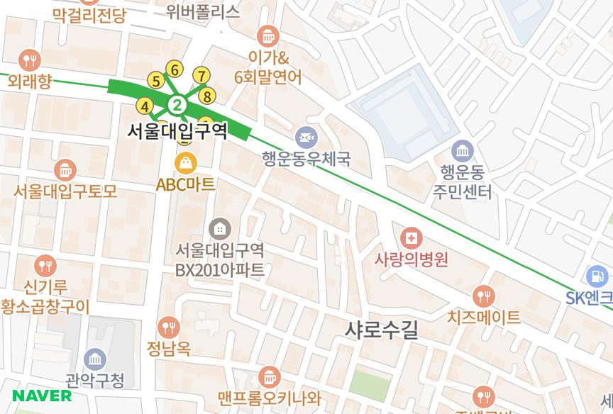 서울특별시 관악구 봉천동 푸르빌1차 위치·실거래 시세 지도