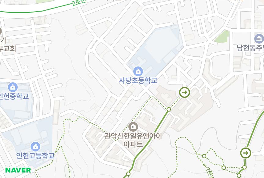 서울특별시 관악구 남현동 노블스톤 위치·실거래 시세 지도