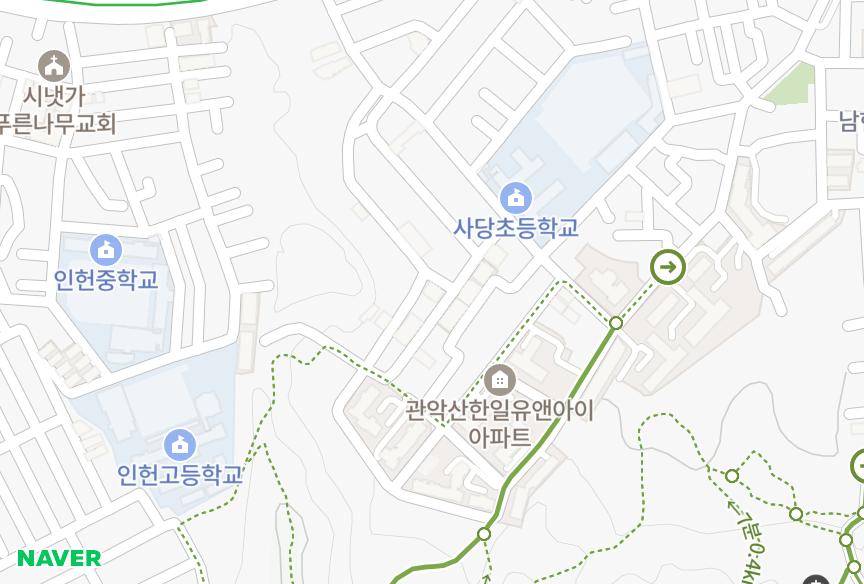서울특별시 관악구 남현동 예촌하이츠빌 위치·실거래 시세 지도