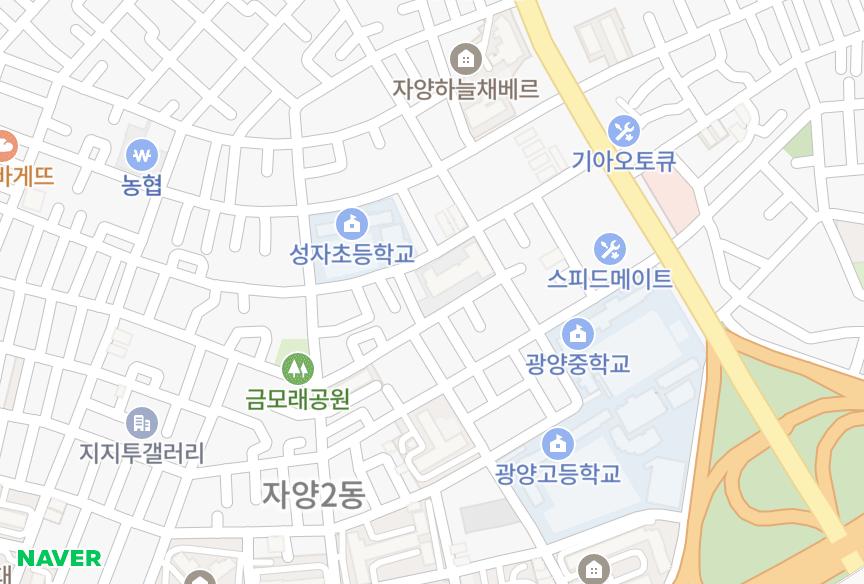 서울특별시 광진구 자양동 자양 위치·실거래 시세 지도