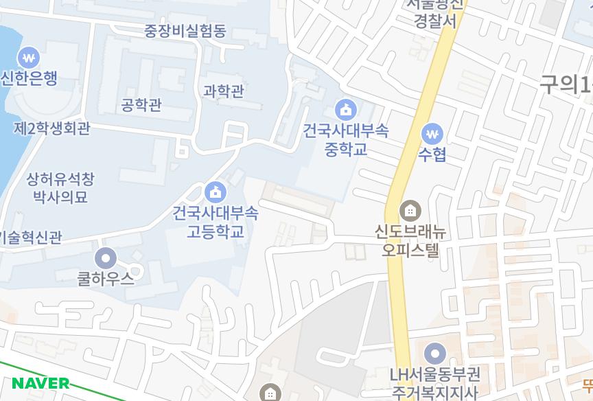 서울특별시 광진구 자양동 자양힐 위치·실거래 시세 지도