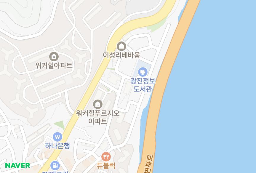 서울특별시 광진구 광장동 워커힐팰리스 위치·실거래 시세 지도