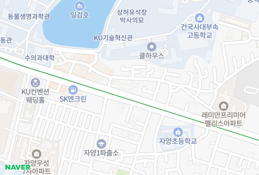 서울특별시 광진구 자양동 자양테라팰리스건대2차 위치·실거래 시세 지도