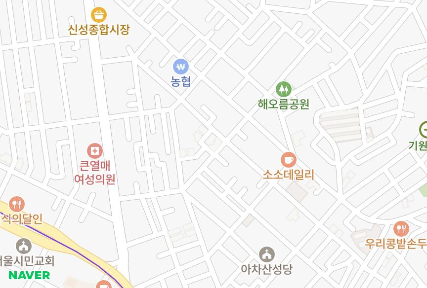 서울특별시 광진구 중곡동 욱현 위치·실거래 시세 지도