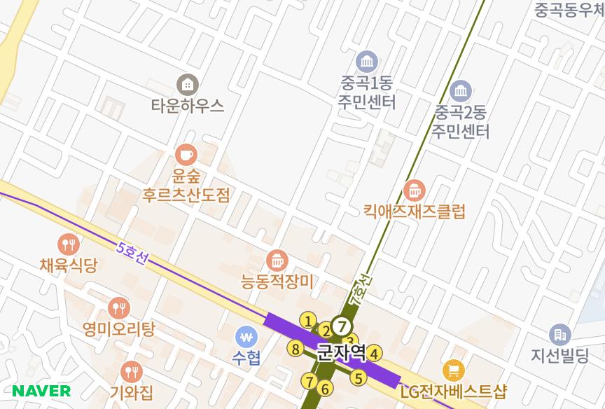 서울특별시 광진구 중곡동 중곡광남캐스빌3차 위치·실거래 시세 지도