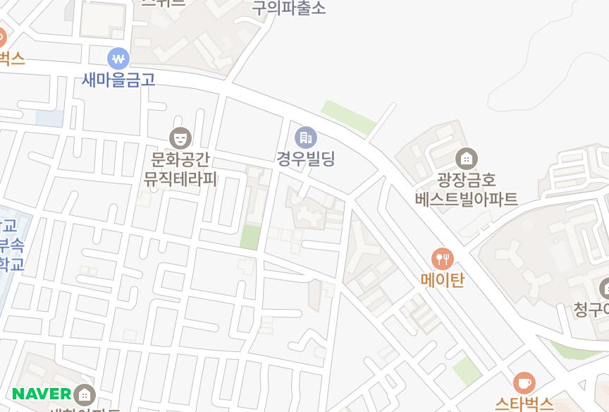 서울특별시 광진구 구의동 광진파크프라이빗 위치·실거래 시세 지도