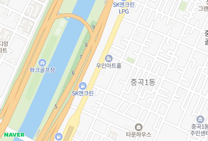 서울특별시 광진구 중곡동 진흥아르미 위치·실거래 시세 지도