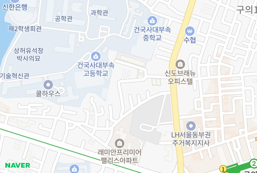 서울특별시 광진구 자양동 노블스카이 위치·실거래 시세 지도