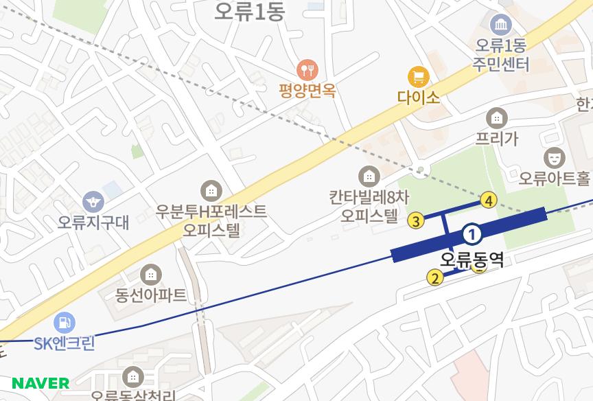 서울특별시 구로구 오류동 이좋은집 위치·실거래 시세 지도