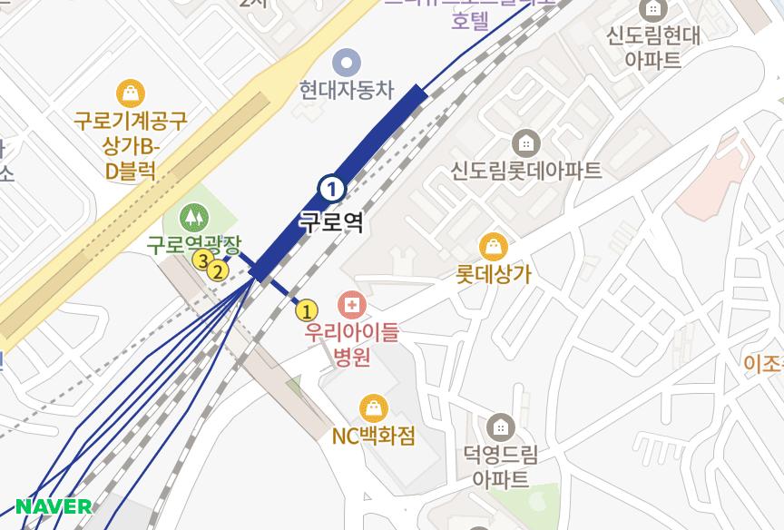 서울특별시 구로구 구로동 구로SK뷰 위치·실거래 시세 지도
