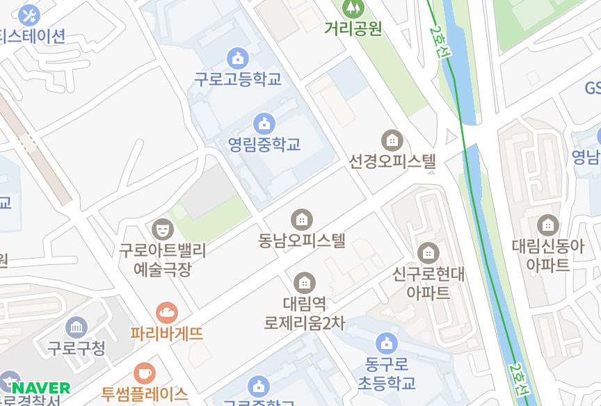 서울특별시 구로구 구로동 해담채3차 위치·실거래 시세 지도