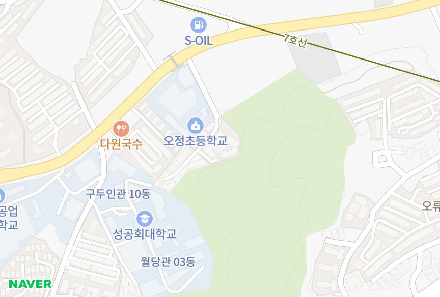 서울특별시 구로구 오류동 은하수수목원 위치·실거래 시세 지도