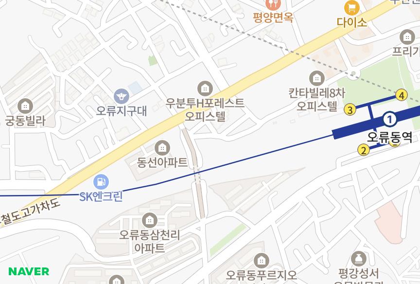 서울특별시 구로구 오류동 오류동역솔리스타 위치·실거래 시세 지도