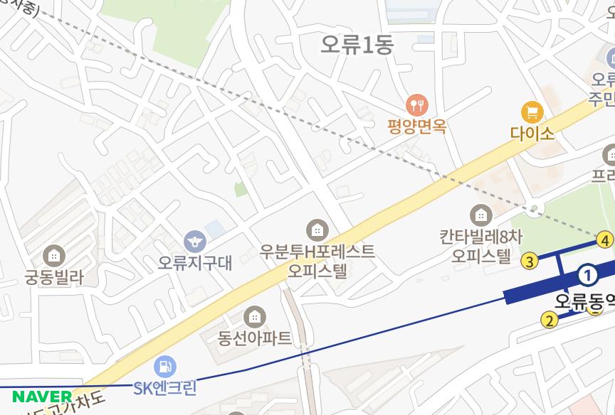 서울특별시 구로구 오류동 루체비스타 위치·실거래 시세 지도