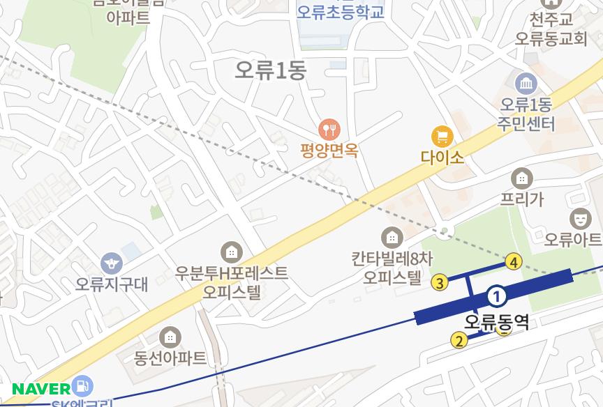 서울특별시 구로구 오류동 오류동삼전솔하임 위치·실거래 시세 지도