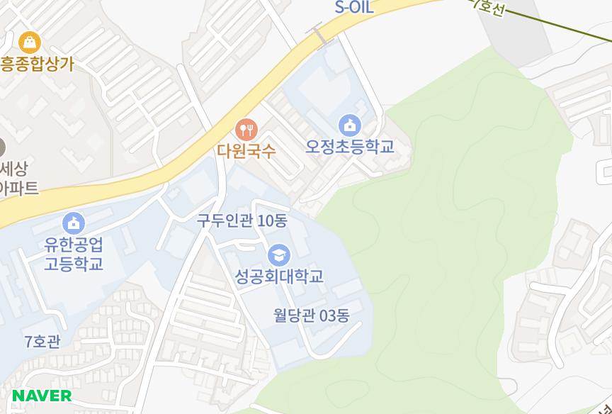 서울특별시 구로구 오류동 유한수목원 위치·실거래 시세 지도