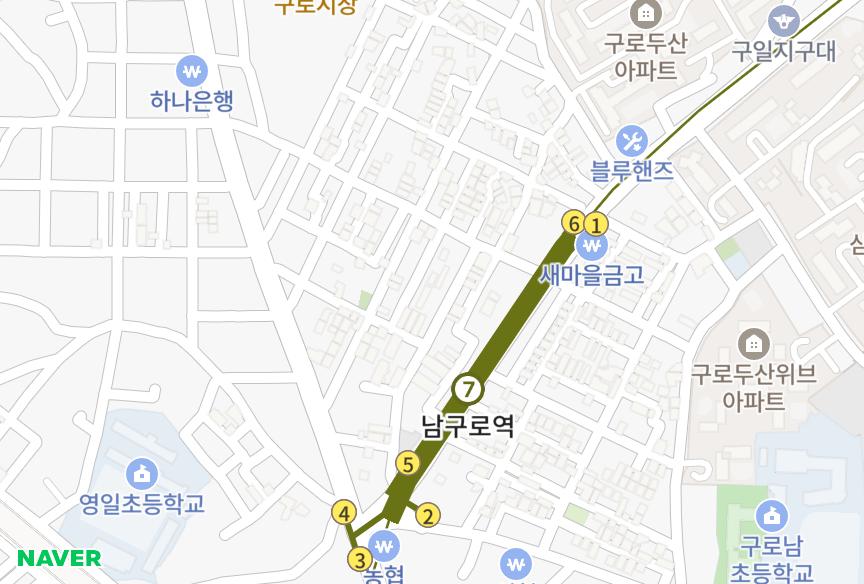 서울특별시 구로구 구로동 (747-35) 위치·실거래 시세 지도