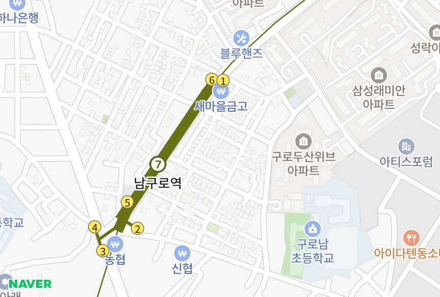 서울특별시 구로구 구로동 (792-54) 위치·실거래 시세 지도